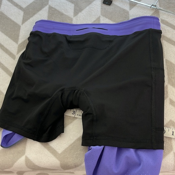 Lululemon Fast Free Short 6” lined size Small Charged Indigo - Picture 13 of 13